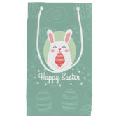 Lapin mignon avec le sac de cadeau de l'oeuf de (Devant)