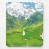 Lapin Mignon dans Mountain View Tapis de Souris (Devant)