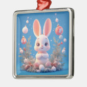 Lapin mignon entouré de décorations (Gauche)