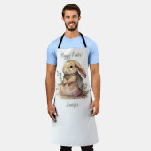 Lapin Mignon Joyeuses Pâques Tablier de Cuisine (Porté)