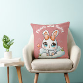 Lapin Mignon Kawaii – Coussin de Jet Chibi Lapin M (Chaise)