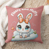 Lapin Mignon Kawaii – Coussin de Jet Chibi Lapin M (Couverture)