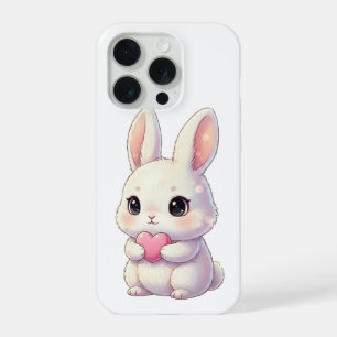 Lapin Mignon Tenant un Cœur – Amour Pastel Adorabl