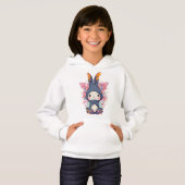 Lapin Ninja mûr sweat - shirt à capuche (Devant entier)