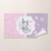 Lapin nommé fait sur commande de sommeil dans le (Serviette à main)