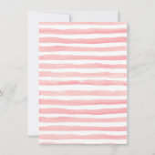 Lapin Or Rose Rose Anniversaire Floral Invitation (Dos)