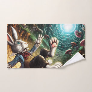 Lapin Panique Tombant Dans Le Trou Du Lapin