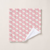 Lapin Pâques Rose Sur Tout Apron (Gant de toilette)