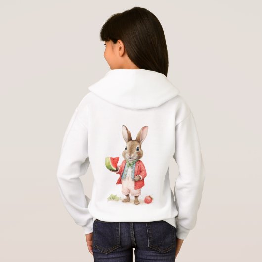 lapin peter avec pastèque mûre (Dos entier)