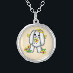 Lapin Rabbit Angel Collier<br><div class="desc">Lapin Lapin Collier Ange, Vêtements Anges, T-shirts Anges, Cadeaux Anges par ArtMuvz Illustration. T-shirt Angel correspondant pour maman, papa, enfants, bébé. Sac fourre-tout Christian Angel, anniversaire, cadeau de Pâques et Noël, mug, casquette. Les cadeaux Pngel peuvent être de nature religieuse ou laïque, et peuvent être trouvés pour chaque budget. Les...</div>
