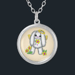 Lapin Rabbit Angel Collier<br><div class="desc">Lapin Lapin Collier Ange, Vêtements Anges, T-shirts Anges, Cadeaux Anges par ArtMuvz Illustration. T-shirt Angel correspondant pour maman, papa, enfants, bébé. Sac fourre-tout Christian Angel, anniversaire, cadeau de Pâques et Noël, mug, casquette. Les cadeaux Pngel peuvent être de nature religieuse ou laïque, et peuvent être trouvés pour chaque budget. Les...</div>