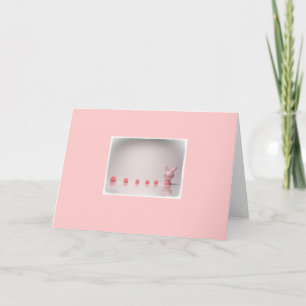 lapin rose et bonbons de coeur cartes de notes