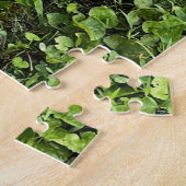 Lapin sauvage dans l'herbe et le trèfle, puzzles (Côté)