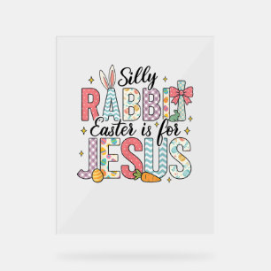 Lapin Silencieux Pâques Est Pour Jésus Dieu Bunny