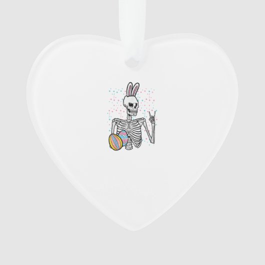 Lapin squelette de Pâques Rock Hand Rocker Garçons (devant)