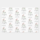 Lapin sur les feuilles de papier d'enveloppement d (Devant)