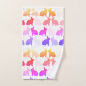 Lapin Vert Bunny Printemps de Pâques Bunnies Rabin (Serviette à main)