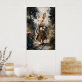 Lapin Victorien Dans Une Impression De Bouquet De  (Cuisine)