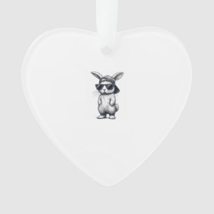 Lapin visage avec lunettes de soleil casquette jou