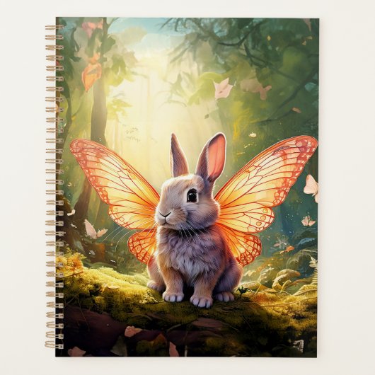 Lapin Whimsical dans une forêt enchantée (Devant)