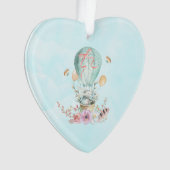 Lapin Whimsical Riding dans un ballon à air chaud (devant)
