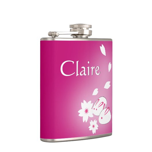 Lapins à neiges japonais personnalisés et Flacon à (Droite)