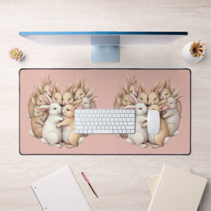 Lapins adorables dans une illustration de câlin pa