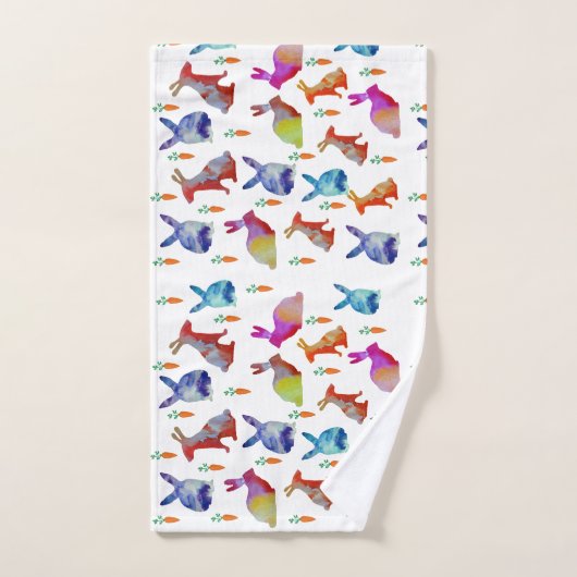 Lapins Art coloré, Pâques (Serviette à main)