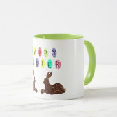 Lapins au chocolat Mug Combo de Pâques (Devant droit)