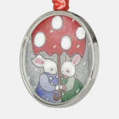 lapins d'amour ornement de Noël (Gauche)