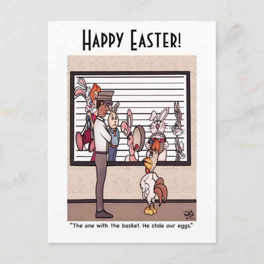 Lapins Dans Une Carte Postale Lineup (Devant)