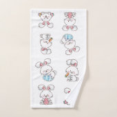 Lapins de Pâques (Serviette à main)