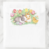 Lapins de vacances Pâques Autocollant (Sac)