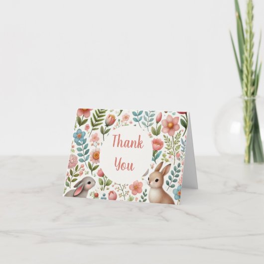 Lapins et Fleurs Merci (Devant)