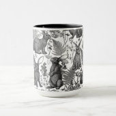 Lapins et flore boisée2 Mug (Centre)