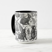 Lapins et flore boisée2 Mug (Devant gauche)
