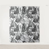 Lapins et flore boisée2 Tapisserie (Devant)