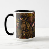 Lapins et flore boisée 3 Mug (Gauche)