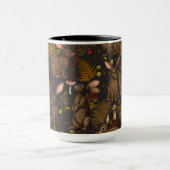 Lapins et flore boisée 3 Mug (Centre)