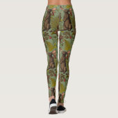 Lapins et flore boisée Leggings (Dos)