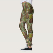 Lapins et flore boisée Leggings (Gauche)