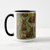 Lapins et flore boisée Mug (Gauche)