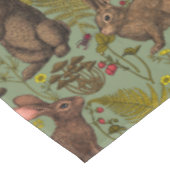 Lapins et flore boisée Nappe (Angle)
