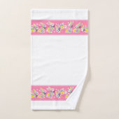 Lapins Floraux de Pâques (Serviette à main)