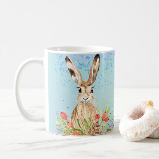 Lapins Mug Café Pâques, Coupe (Avec donut)