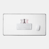 Lapins roses mignons Joyeuses femmes filles T de P (Clavier et souris)