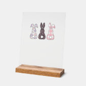 Lapins roses mignons Joyeuses femmes filles T de P (Angle)