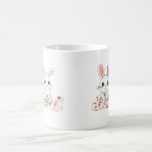 Lapins roses Mug Blanc dans un Cadeau Sucré (Centre)