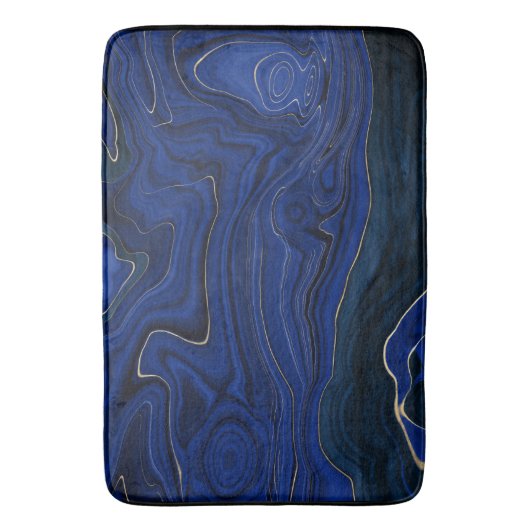 Lapis Blue Agate Swirls Badmat (Voorkant Verticaal)