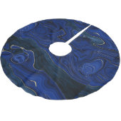 Lapis Blue Agate Swirls Kerstboom Rok (Gekanteld)